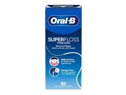 Oral-B Super Floss Threader zubná niť 50m