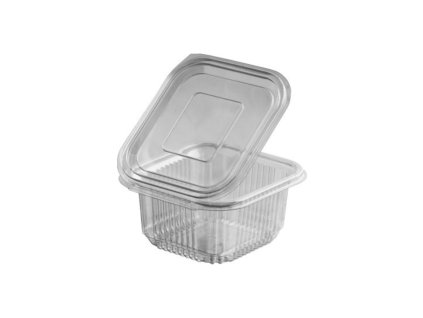 Miska s vekom hranatá 500ml 50ks