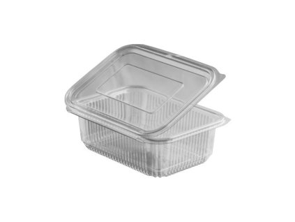 Miska s vekom hranatá 750ml 50ks