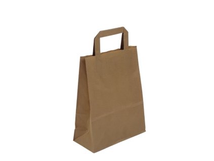 Papierová taška hnedá 22+10x28cm 50ks
