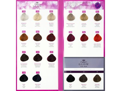 Kallos Vzorkovník farieb Glow