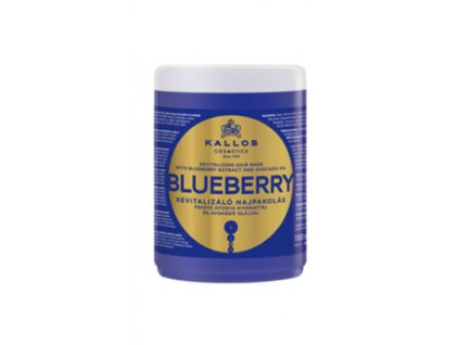 Kallos KJMN revitalizačná maska (Blueberry Revitalizing Hair Mask with Blueberry Extract and Avocado Oil) 1000 ml