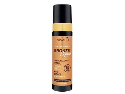 BRONZE EXPRESS Samoopaľovacia pena LIGHT
                   200 ml