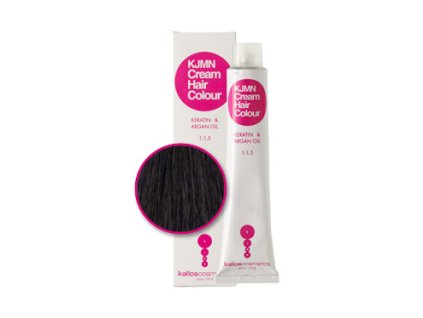 Kallos KJMN krémová farba na vlasy 1.10 modro-čierna 100 ml