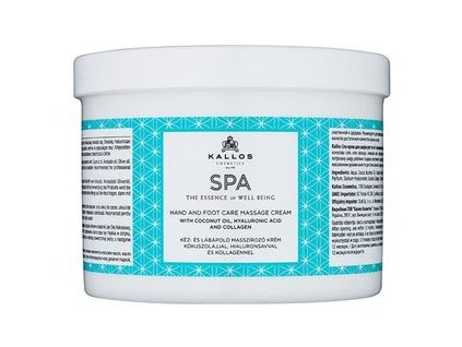 kallos spa hand and foot masazny krem na ruky a nohy 500 ml