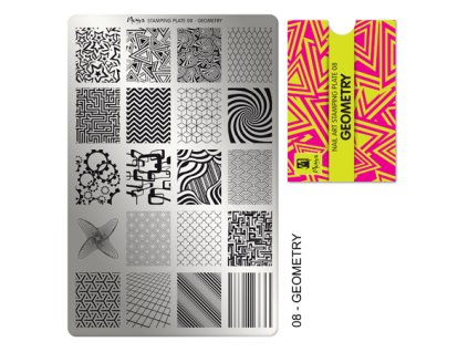 Moyra Stamping Platňa na pečiatkovanie č. 08 Geometry