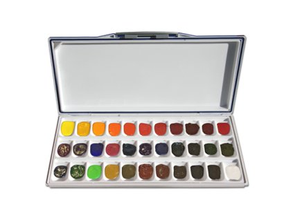 MIJELLO for Moyra akvarelová sada 33 farieb (33x3ml)