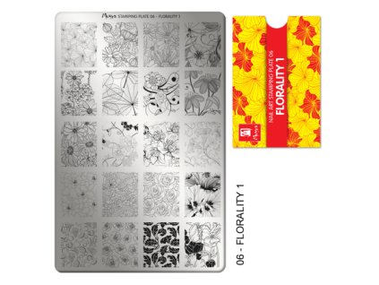 Moyra Stamping Platňa na pečiatkovanie č. 06 Florality 1