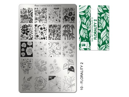 Moyra Stamping Platňa na pečiatkovanie č. 10 Florality 2