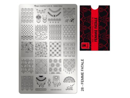 Moyra Stamping Platňa na pečiatkovanie č. 28 Femme Fatale
