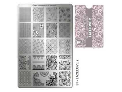 Moyra Stamping Platňa na pečiatkovanie č. 31 Lacelove 2
