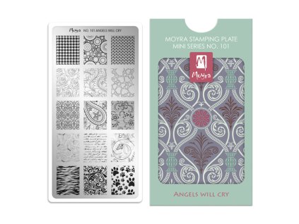 Moyra Stamping Mini platňa na pečiatkovanie č. 101