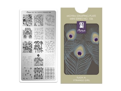 Moyra Stamping Mini platňa na pečiatkovanie č. 106