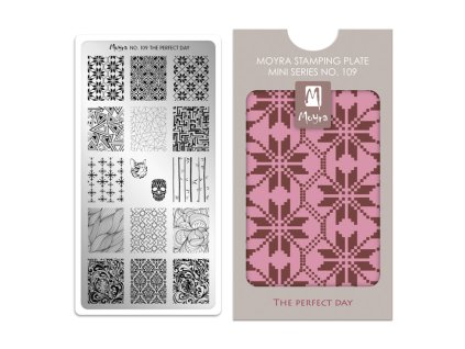 Moyra Stamping Mini platňa na pečiatkovanie č. 109