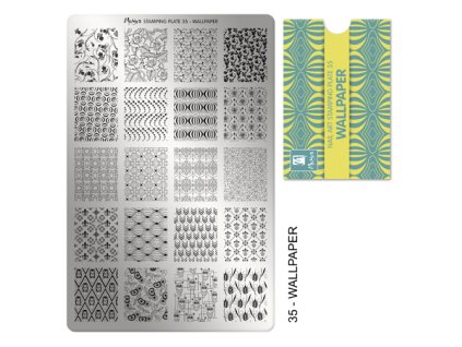 Moyra Stamping Platňa na pečiatkovanie č. 35 Wallpaper