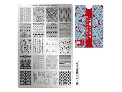 Moyra Stamping Platňa na pečiatkovanie č. 38 Aboriginal