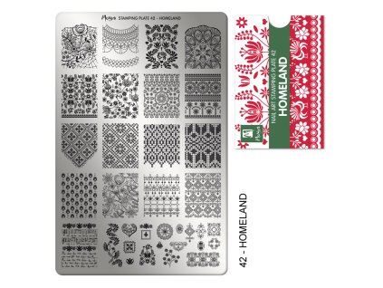 Moyra Stamping Platňa na pečiatkovanie č. 42 Homeland