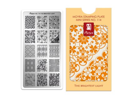 Moyra Stamping Mini platňa na pečiatkovanie č. 114