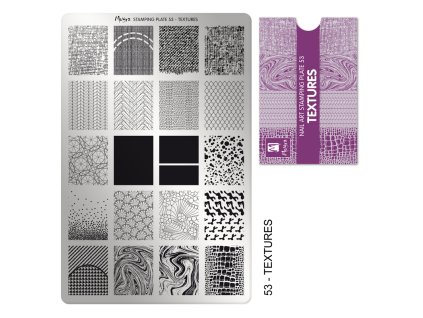 Moyra Stamping Platňa na pečiatkovanie č. 53 Textures