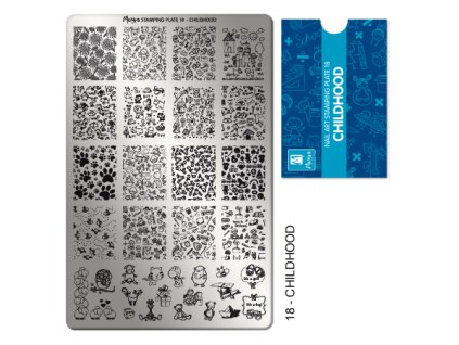 Moyra Stamping Platňa na pečiatkovanie č. 18  Childhood