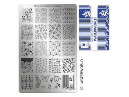 Moyra Stamping Platňa na pečiatkovanie č. 29 Waterworld