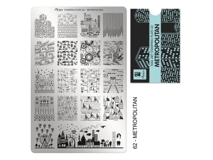 Moyra Stamping Platňa na pečiatkovanie č. 62 Metropolitan