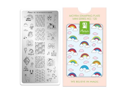 Moyra Stamping Mini platňa na pečiatkovanie č. 120