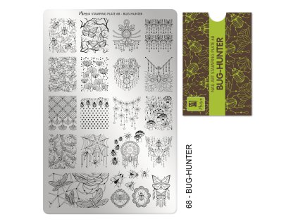 Moyra Stamping Platňa na pečiatkovanie č. 68 Bug-hunter