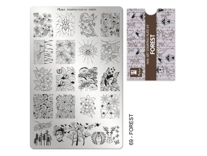 Moyra Stamping Platňa na pečiatkovanie č. 69 Forest