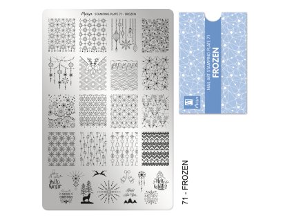 Moyra Stamping Platňa na pečiatkovanie č. 71 Frozen