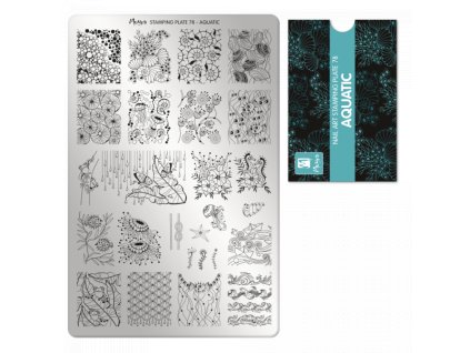Moyra Stamping Platňa na pečiatkovanie č. 78 Aquatic