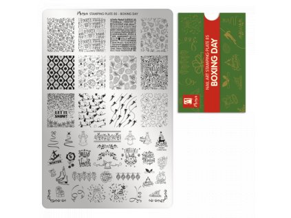 Moyra Stamping Platňa na pečiatkovanie č. 85 Boxing Day