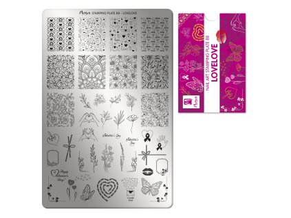 Moyra Stamping Platňa na pečiatkovanie č. 88 Lovelove