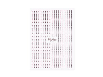 Moyra Ozdobný pásik/dots - 03 Rose gold