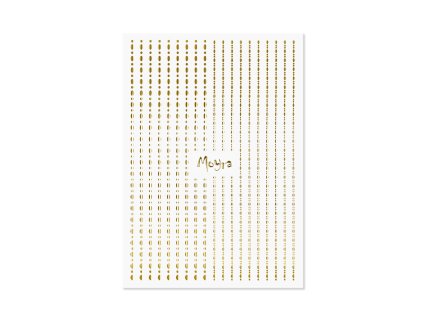 Moyra Ozdobný pásik/dots - 01 Gold