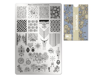 Moyra Stamping Platňa na pečiatkovanie č. 92 Stampunk