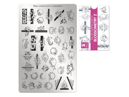 Moyra Stamping Platňa na pečiatkovanie č. 93 Blossometry 2