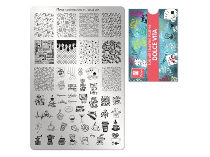Moyra Stamping Platňa na pečiatkovanie č. 94 Dolce Vita