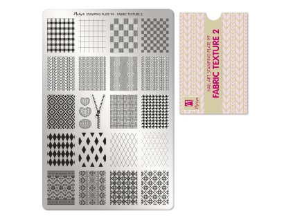 Moyra Stamping Platňa na pečiatkovanie č. 99 Fabric texture 2
