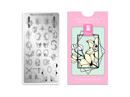 Moyra Stamping Mini platňa na pečiatkovanie č. 124