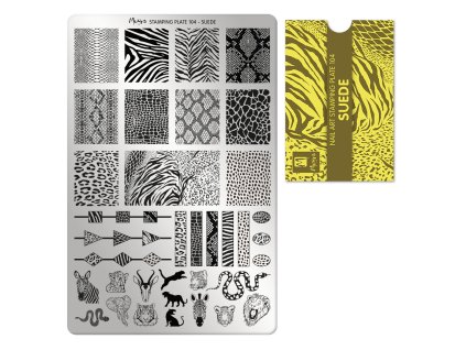 Moyra Stamping Platňa na pečiatkovanie č. 104 Suede