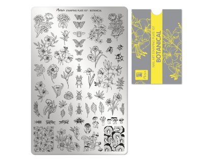 Moyra Stamping Platňa na pečiatkovanie č. 107 Botanical