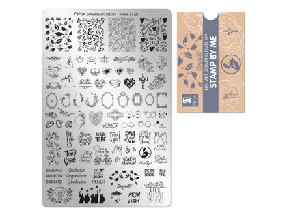 Moyra Stamping Platňa na pečiatkovanie č. 109 Stamp by me