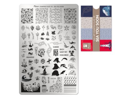 Moyra Stamping Platňa na pečiatkovanie č. 110 Sea you soon