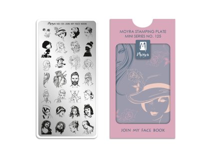 Moyra Stamping Mini platňa na pečiatkovanie č. 125