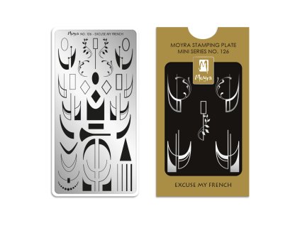 Moyra Stamping Mini platňa na pečiatkovanie č. 126