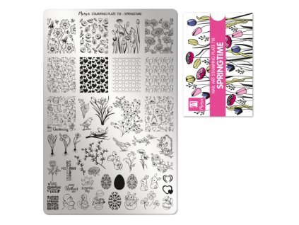 Moyra Stamping Platňa na pečiatkovanie č. 118 Springtime