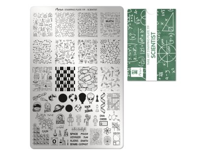 Moyra Stamping Platňa na pečiatkovanie č. 119 Scientist