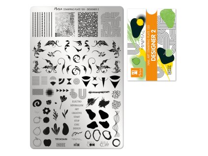 Moyra Stamping Platňa na pečiatkovanie č. 120 Designer