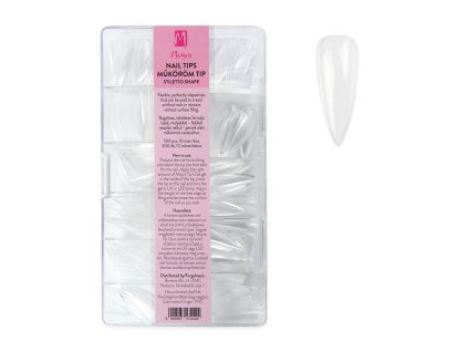 Moyra Full Cover Gel Tips, Stiletto Shape 500ks